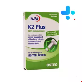 Eurhovital K۲ Plus ۳۰ Tablets