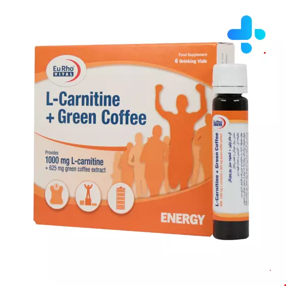 Eurhovital L Carnitine And Green Coffee 6 Drinking Vials