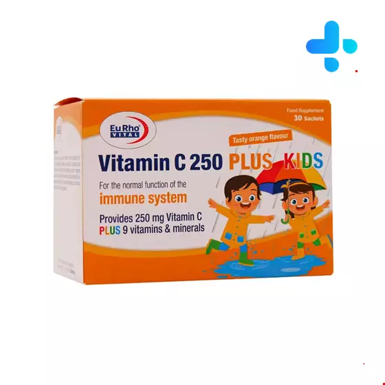 Eurhovital Vitamin C250 Plus Kids 30 Sachets
