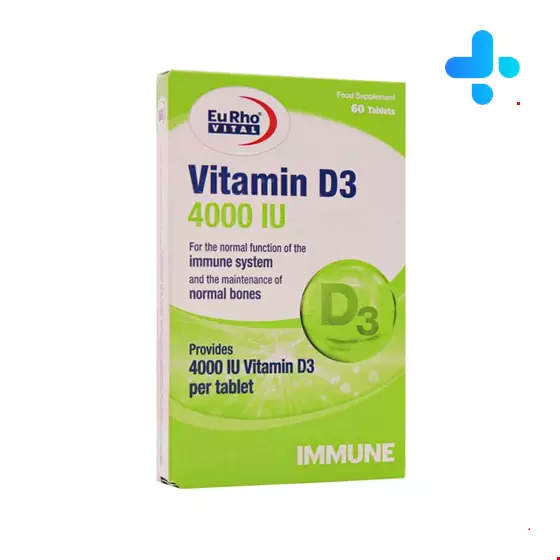 Eurhovital Vitamin D3 4000 IU 60 Tabs
