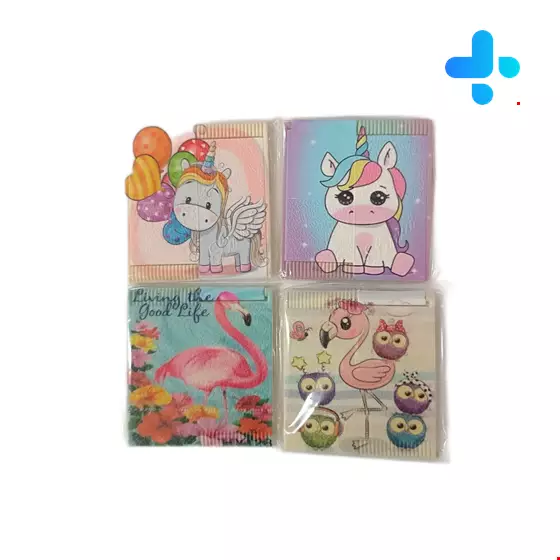 Folding mirror with stickers  1 Piece