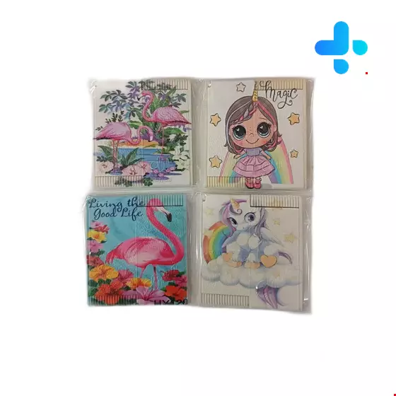 Folding mirror with stickers  1 Piece