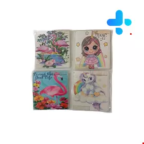 Folding mirror with stickers  1 Piece