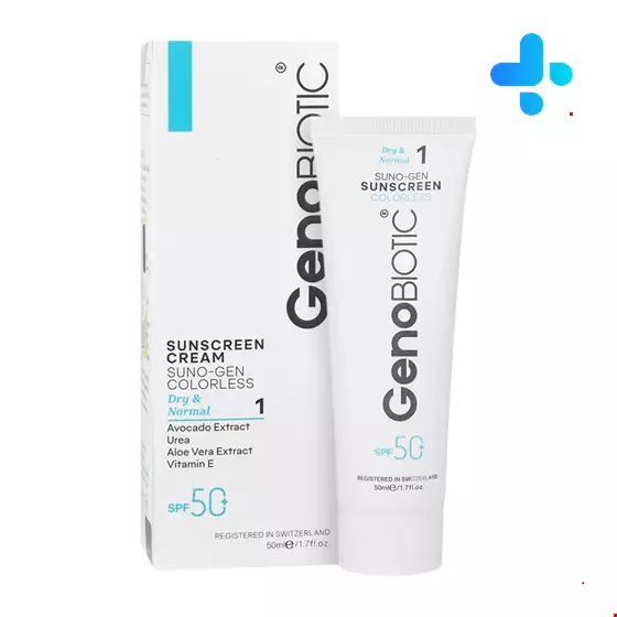 Geno Biotic SunoGen Sunscreen Cream SPF50 for Normal and Dry Skin  50 gr