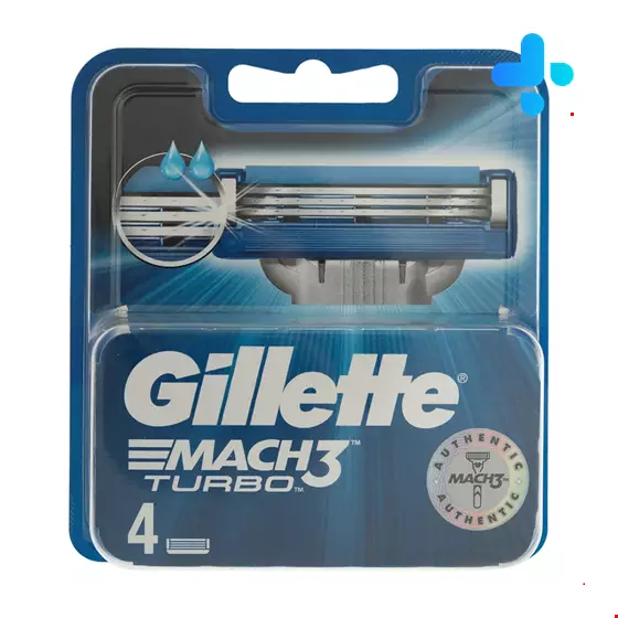 Gillette Mach 3 Turbo Blades Pack of 4