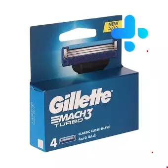 Gillette Mach 3 Turbo Blades Pack of 4