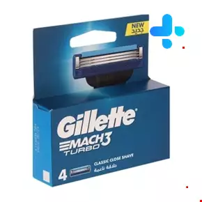 Gillette Mach 3 Turbo Blades Pack of 4