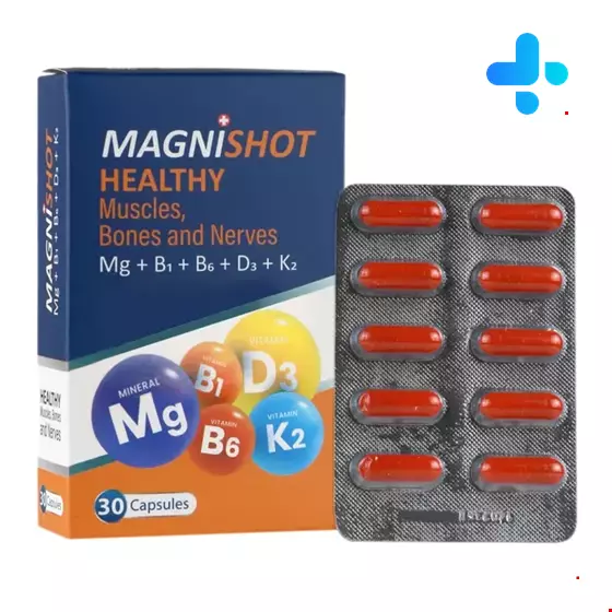 Gostaresh Milad Pharmed Magni Shot Magnesium Plus 30 Capsules 