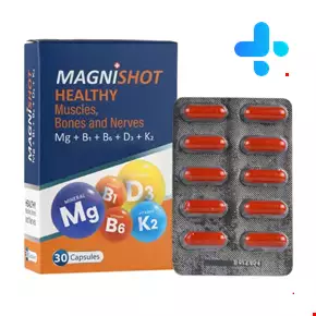Gostaresh Milad Pharmed Magni Shot Magnesium Plus 30 Capsules 
