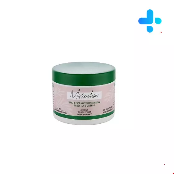 Hand & Face Moisturizing Cream Green Tea & Ginseng Maximilian 250 ml