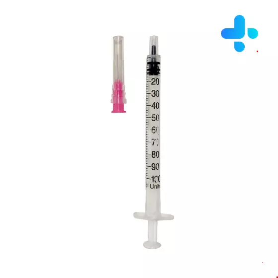 Imed Insulin syringe of 100 units of volume of one milliliter 100 Pcs