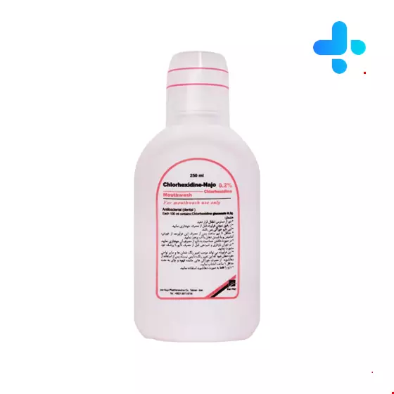 Iran Najo Chlorhexidine 0.2% Mouthwash 250 Ml
