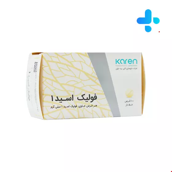 Karen Folic Acid 1 mg  100 Scared Tablets
