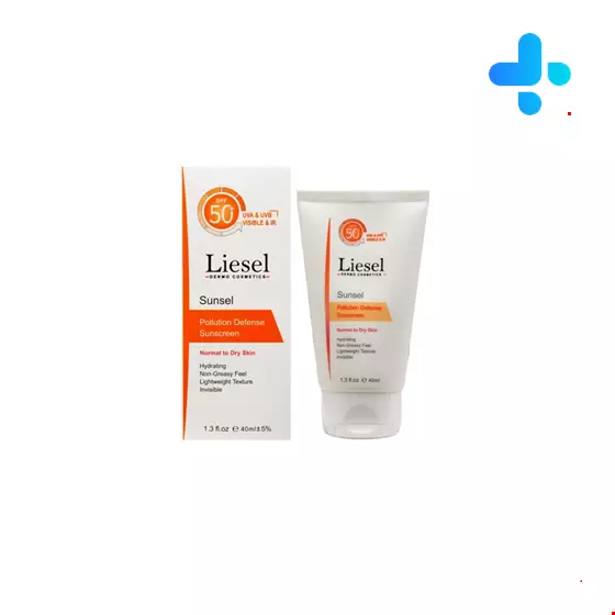 Liesel Sunsel Invisible Normal To Dry Skin Sunscreen Cream SPF50+ 40 ml