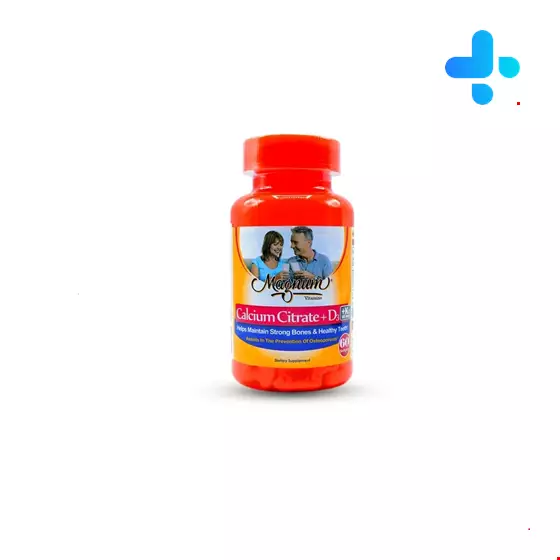 Magnum Vitamins Calcium Citrate D3 60 tabs