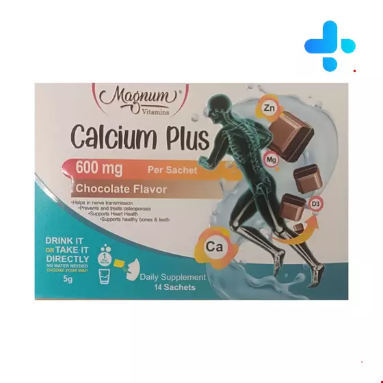 Magnum Vitamins Calcium Plus 600 mg  14 Sachet