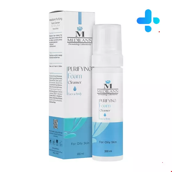 Medilann Purifying Foam Cleanser For Oily To Combination Skin 200 Ml