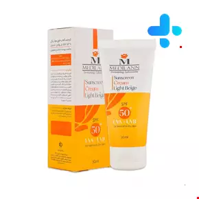 کرم ضد آفتاب SPF50 رنگ بژ روشن مناسب پوست های معمولی و خشک مدیلن 50 میلی لیتری