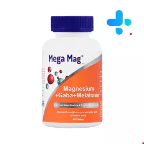 mega mag Magnesium Bisglycinat+Gaba+Melatonin 60 Tabs