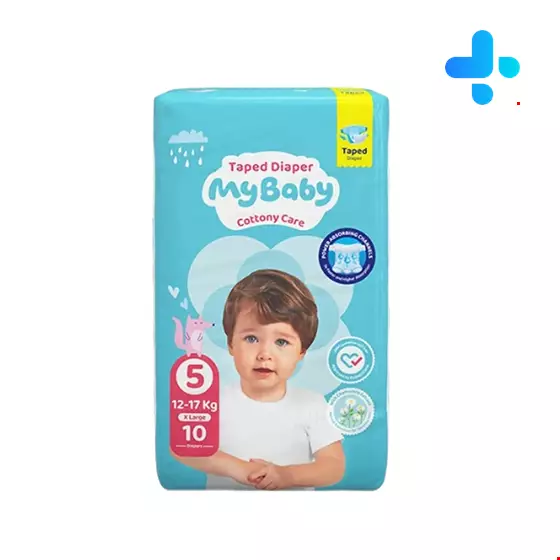 My baby sxtra larg size 5 baby 10 diapers