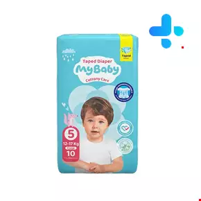 My baby sxtra larg size 5 baby 10 diapers