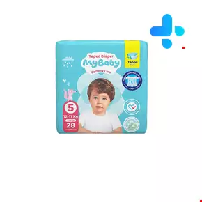 My baby sxtra larg size 5 baby 28 diapers