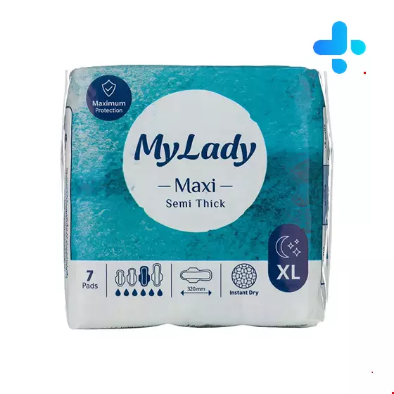 My Lady Mesh Maxi Sanitary Napkin XL, 7 Count