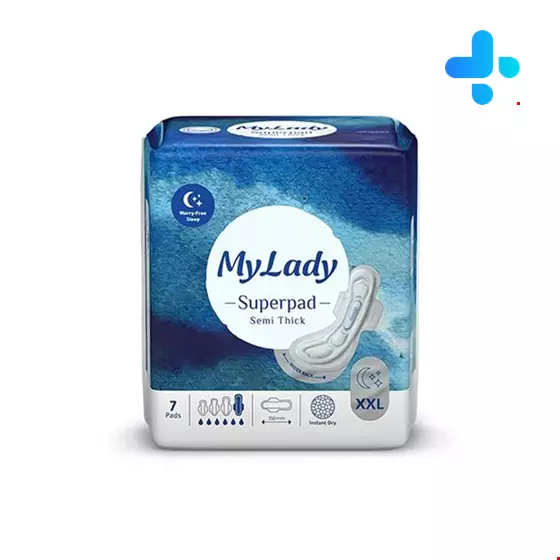 My Lady Mesh Super pad Sanitary Napkin XL, 7 Count