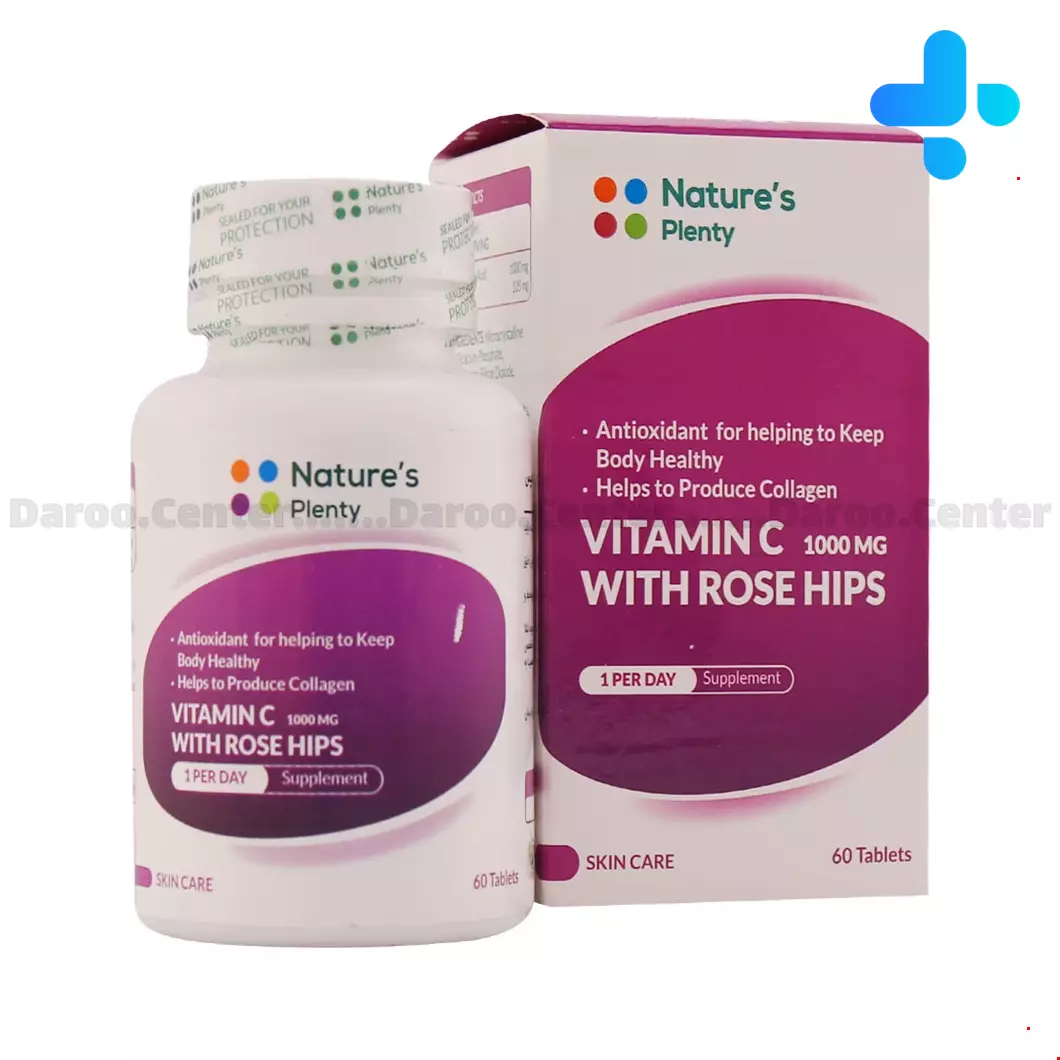 Natures Plenty Vitamin C 1000 Mg With Rose Hips 60 Tablets