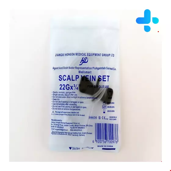 HD Scalp Vein Set Size 22 Black