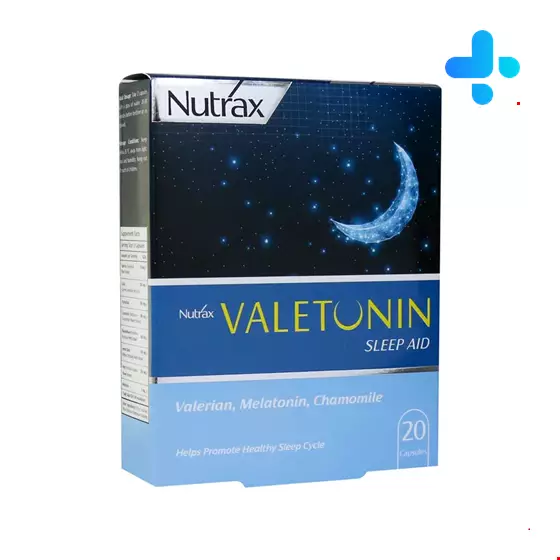 Nutrax Valetunin Sleep Aid 20 Capsules