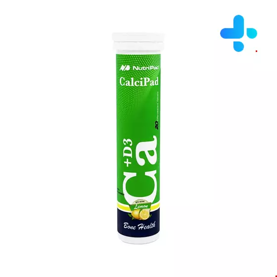 Nutri Pad Calcium And Vitamin D3 20 Effervescent Tabs