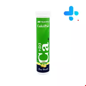 Nutri Pad Calcium And Vitamin D3 20 Effervescent Tabs