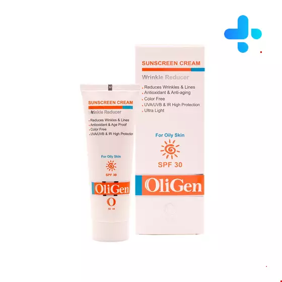 oligen Wrinkle Reducer Sunscreen Cream SPF30 For Oily Skin 50 Ml