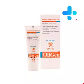 کرم ضد آفتاب و ضد چروک بی رنگ SPF30 مناسب پوست چرب الی ژن 50 میلی لیتری