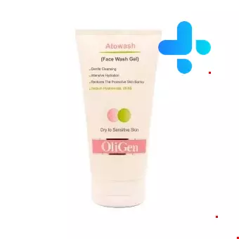 Oligen Atowash Face Wash Gel For Dry To Sensitive Skin 150 ml