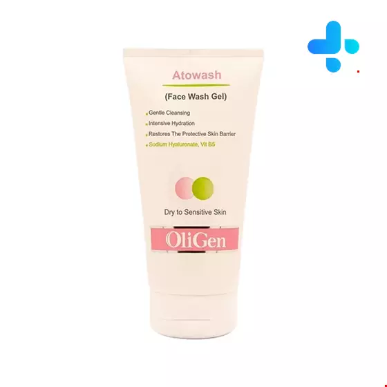 Oligen Atowash Face Wash Gel For Dry To Sensitive Skin 150 ml