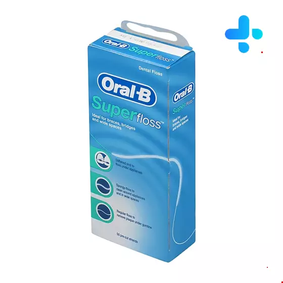 Oral B Superfloss Orthodontic Floss 50 Count