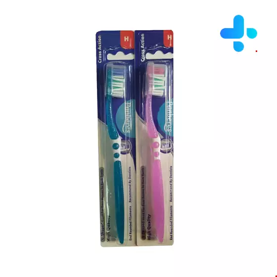 Panberes Cross Action Toothbrush With Hard Brush