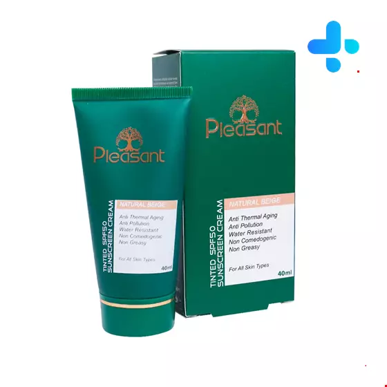 Pleasant Tinted Sunscreen Cream SPF50 Natural Beige 40 Ml