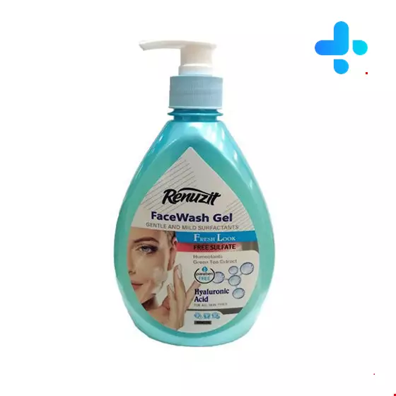 Renuzit Face Wash Gel Contain Hyaluronic Acid Suitable For All Skin Types 500 Ml