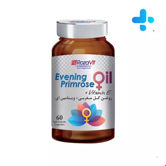 Rozavit Evening Primrose Oil And Vitamin E 60 Soft Gelatin Capsules
