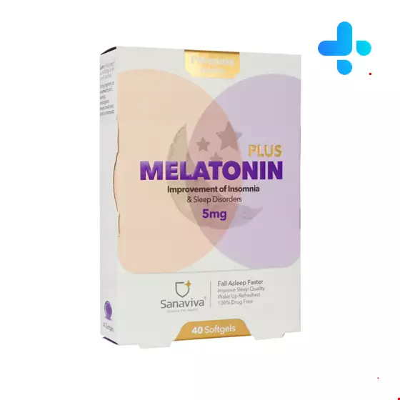 Sanaviva Melatonin Plus ۵ Mg ۴۰ Softgels