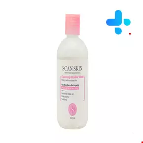 محلول پاک کننده آرایش اسکن اسکین مخصوص پوست خشک و حساس 250 میلی لیتری