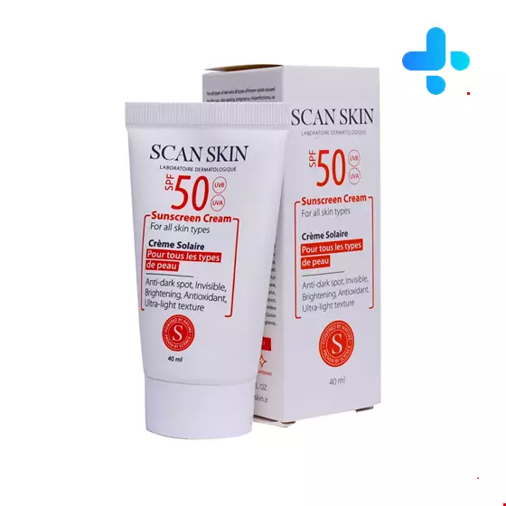 Scan Skin sunscreen SPF50 cream for All skin 40 Ml