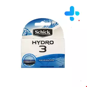 Schick 3-edge Hydro model spare blade, 4 pieces