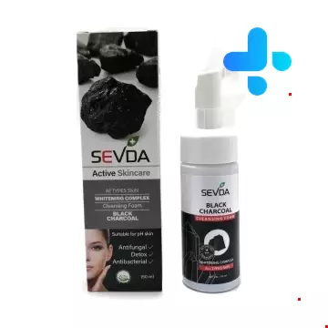Sevda Black Charcoal Whitening Complex Cleansing Foam 150 ml