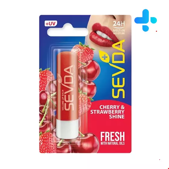 Sevda Strawberry And Cherry Lip Balm 4g