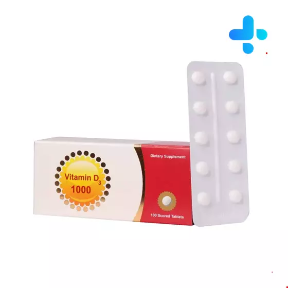 Shahre Daru Vitamin D3 1000 Iu 100 Tablets