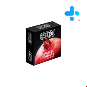 SIX Pomegranate Condom 3 Packs